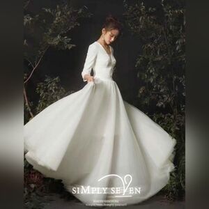 Simply Seven Brides White Dress, 2 Piece